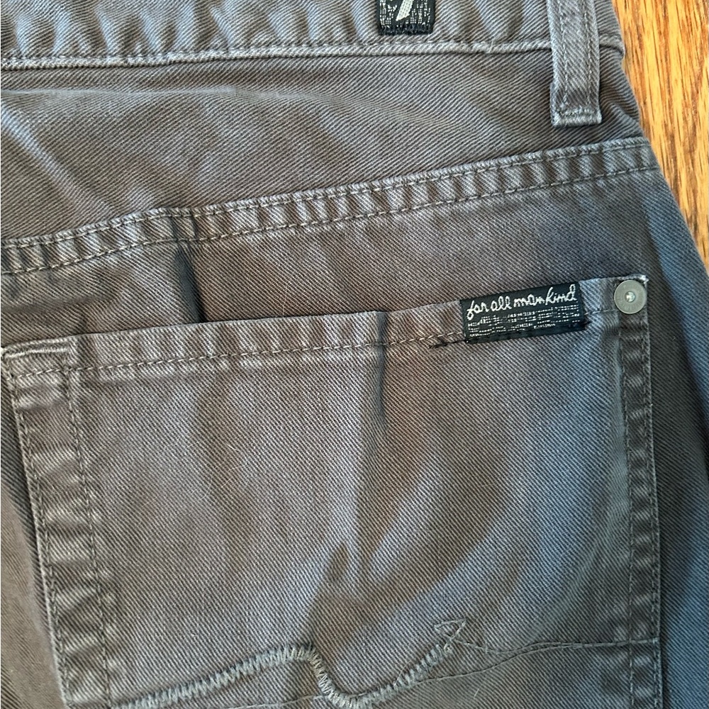 7 for all Mankind Jeans, Grey, 5-Pocket Style, Straight-Leg Jeans, 36 X 34 - Picture 12 of 12